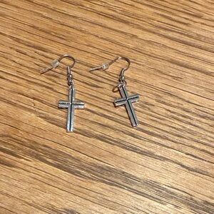 Cross Dangle Earrings